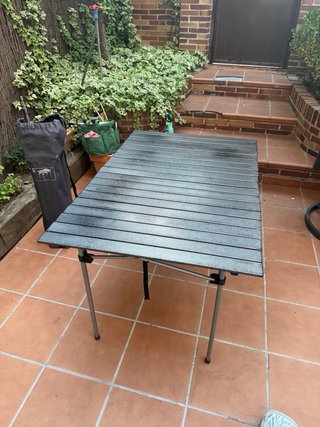 Mesa de camping plegable ligera