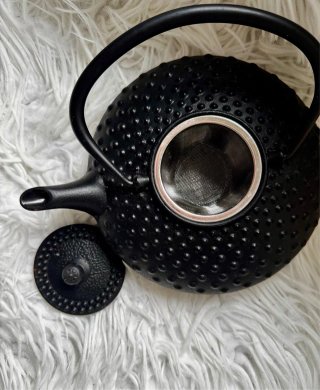 Tetera japonesa hierro fundido negra