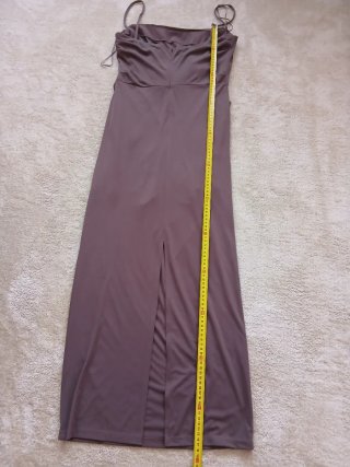 Vestido largo Zara drapeado