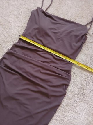 Vestido largo Zara drapeado