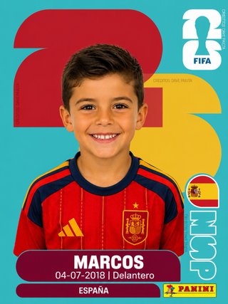 Carta Mundial Panini Marcos España 2026