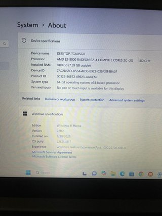 AMD E2-9000 RADEON R2, 4 COMPUTE CORES 2C+2G