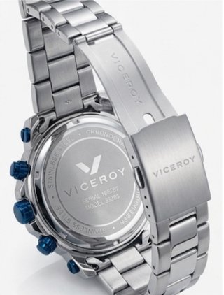 Reloj Viceroy Cronógrafo Azul y Plateado