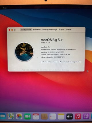 MacBook Air 13" 256GB SSD Intel i5 + 2 caricatori