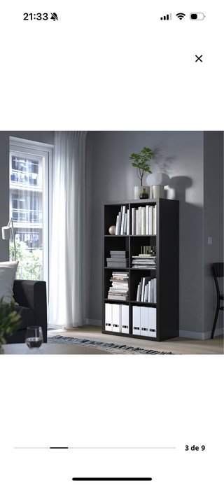 Mueble Estantería Ikea Kallax Negro
