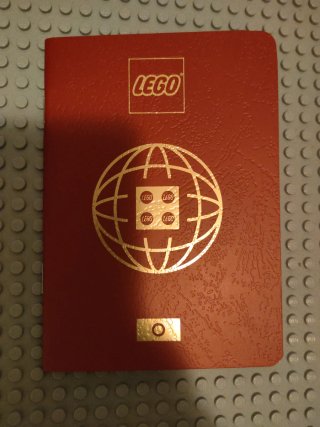 Pasaporte lego sin sellos