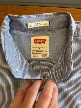 Camisa Levi's Rayas Azul Talla M