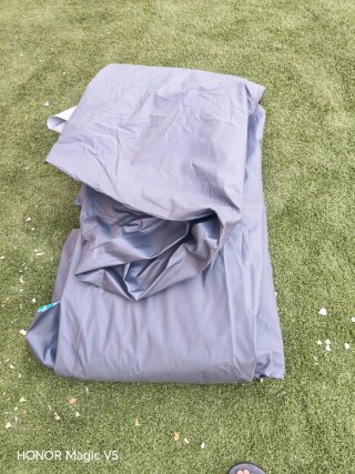 Lona Piscina Desmontable Azul y Gris