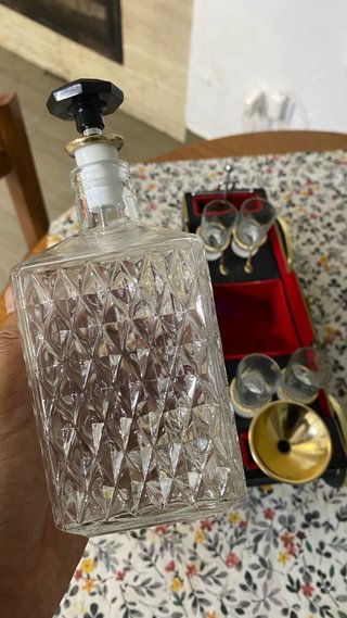 Juego Licorera Carroza Vintage Completo