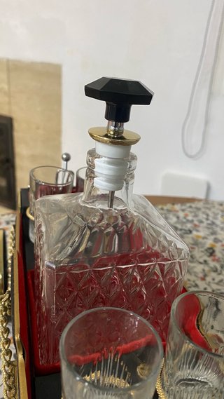 Juego Licorera Carroza Vintage Completo