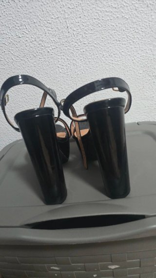 Sandalias Vizzano Tacón Negro Talla 37