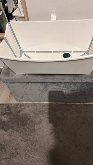 Bañera bebé recién nacido con patas