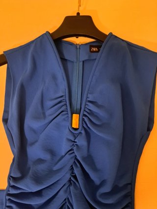 Vestido Zara Azul Talla XS