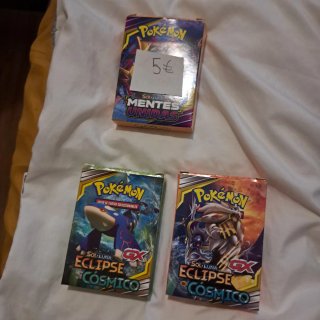 Packs Cartas Pokémon Sol y Luna