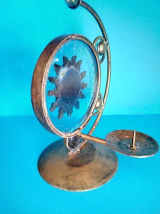 Portacandela metallo forma  sole (712)