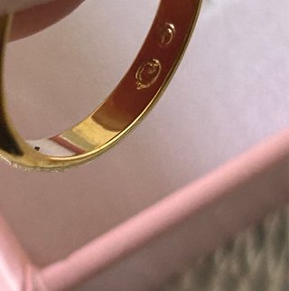 Anillo Swarovski Dorado