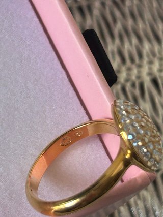 Anillo Swarovski Dorado