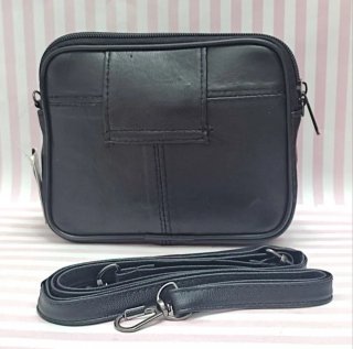 REBAJA! BOLSO RIÑONERA DE PIEL MULTIUSOS NEGRO