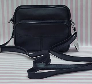REBAJA! BOLSO RIÑONERA DE PIEL MULTIUSOS NEGRO