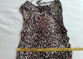 Vestido largo Zara estampado leopardo