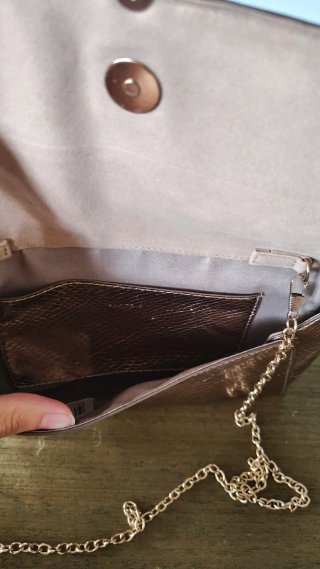 Bolso de fiesta dorado Parfois