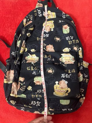 Mochila Capibara Copybara Negra Multicolor