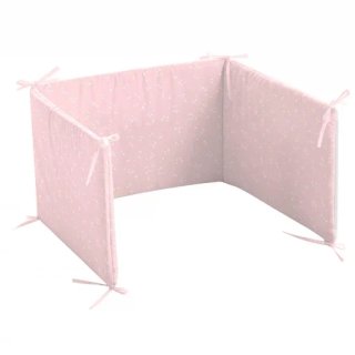 Protector Cuna Tex Baby Rosa Claro