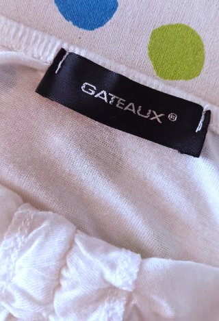 Top corto fascia bianco con coulisse GATEAUX