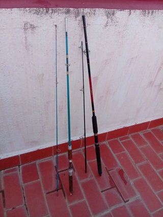 Lote 2 cañas de pescar Black bass