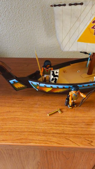 Barco Egipto Playmobil con figuras