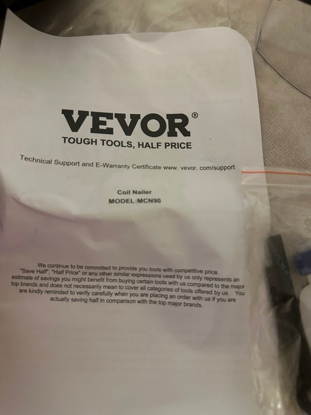 Clavadora Neumática VEVOR Bobina Marco