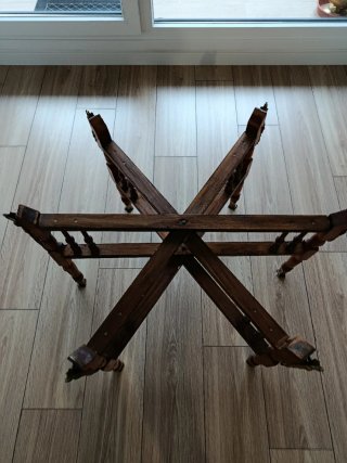 Mesa Centro Marroquí Latón y Madera