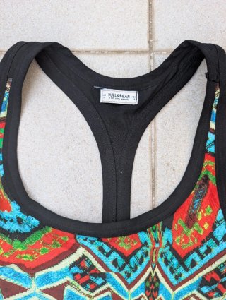 Camiseta Pull&Bear Étnica Talla M