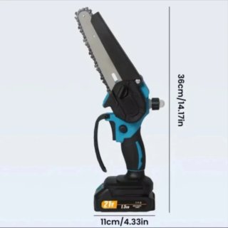 Motosierra Eléctrica Recargable (2 Baterías)