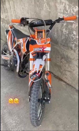 Moto KRX Pit Bike Naranja y Negra