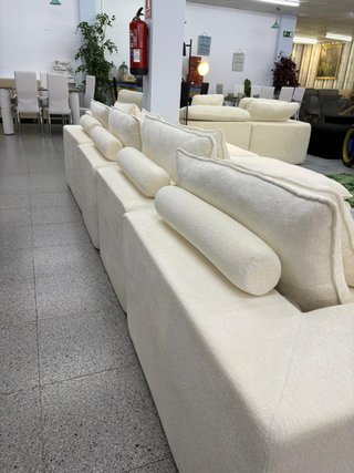 Oferta! Sofá modular beige tela - Nuevo