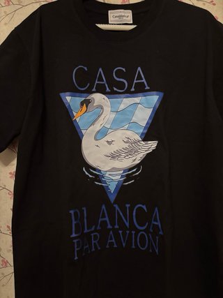 Camiseta Casablanca Par Avion Negra