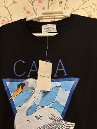 Camiseta Casablanca Par Avion Negra
