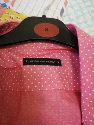 Camisa rosa lunares Purificación García Talla M