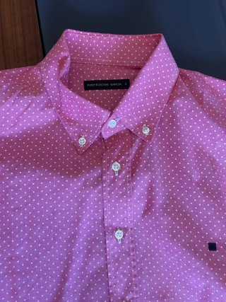 Camisa rosa lunares Purificación García Talla M