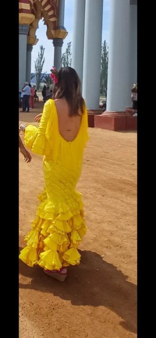 Vestido Flamenca Amarillo