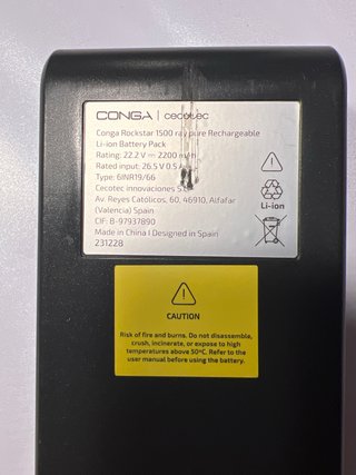 Batería Cecotec Conga Rockstar 1500 Original