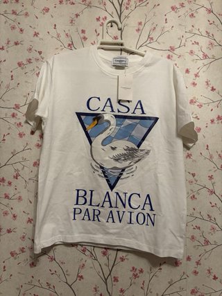 Camiseta Casablanca Par Avion Cisne Azul
