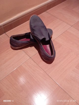 Zapatos planos grises/morados