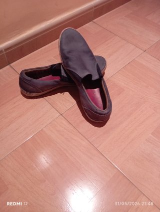 Zapatos planos grises/morados