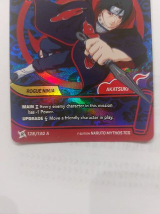 Carta Naruto Mythos Itachi Uchiha 128/130 A