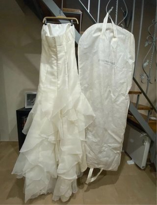 Vestido de Novia Blanco con Pedrería