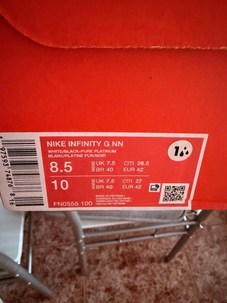 Zapatillas Nike Infinity G NN Golf Negras/Blancas