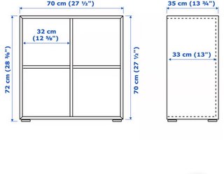 Mueble Librería Ikea EKET 70x80x35cm