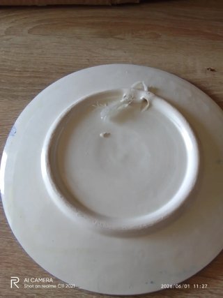 Plato decorativo cerámica antiguo